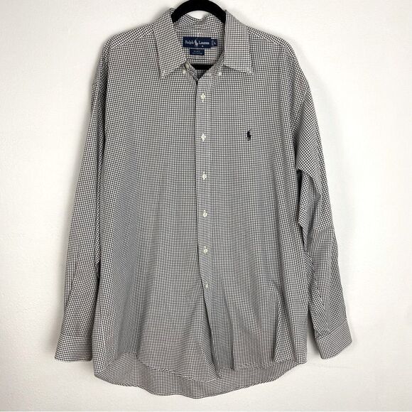 Ralph Lauren Blue Label Other - Ralph Lauren Men’s Large Blake Shirt
Black‎ White Checkered Long Sleeve Preppy